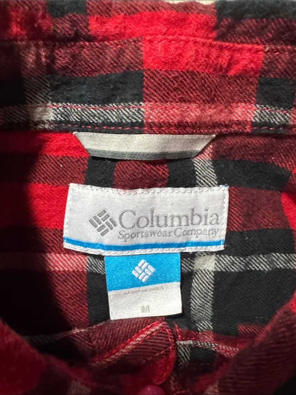 Nebraska Columbia Red and Gray Quarter-Zip Pullover with Red Plaid Flannel Shirt